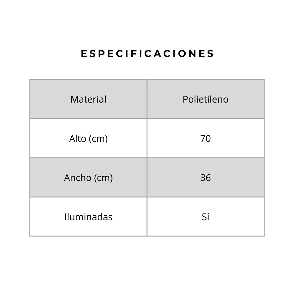 Maceta Iluminada Cil&iacute;ndrica Piramidal 09